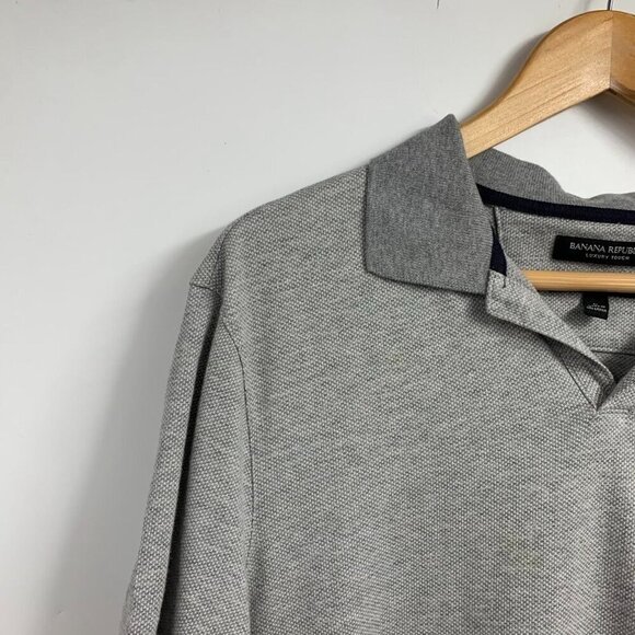 Banana Republic Men's Luxury Touch Standard Fit Jacquard Polo (Lot of 2) Size L - Picture 8 of 16